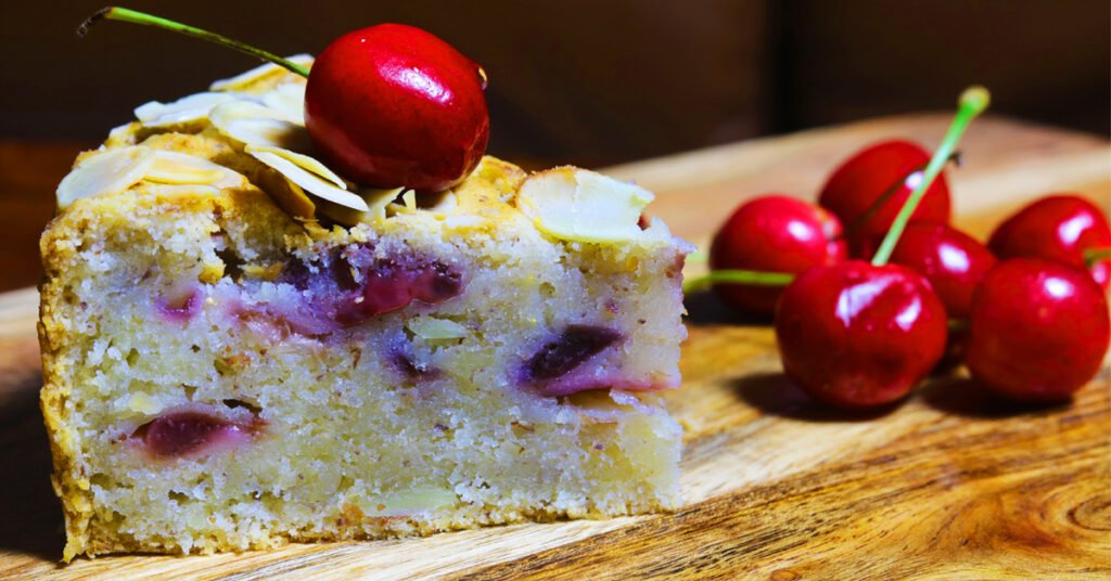 Sweet Cherry Almond Cake | Vanilla And Bean